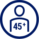 45+